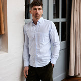 Oxford Hemd Weiss/Blau