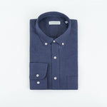 carpasus sustainable organic cotton flanell shirt populus navy. Nachhaltiges Carpasus Flanell Hemd Populus Navy aus Bio Baumwolle 