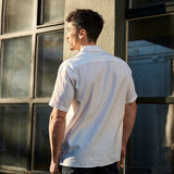 Linen Shirt Short Verita Blue