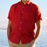 Linen Shirt Praia Red