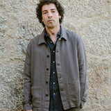 Leinenovershirt Ilha Taupe