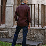 Linen Shirt Verzasca Burgundy
