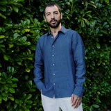 Linen Shirt Verzasca Saphir