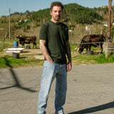 T-Shirt Merino Folha Moss