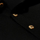 Polo Merino Musgo Long Black