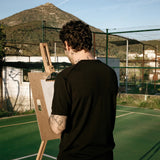 T-Shirt Merino Folha Black