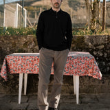 Polo Merino Musgo Long Black