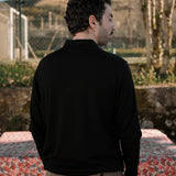 Polo Merino Musgo Long Black