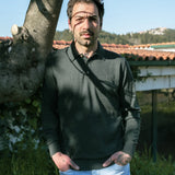 Polo Merino Musgo Long Moss