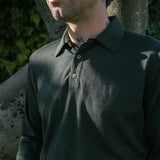 Polo Merino Musgo Long Moss