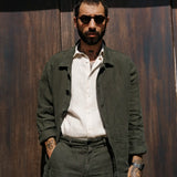 Overshirt Linen Ilha Moss