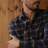 Flannel Shirt Castanio Check Marine