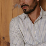 Flannel Shirt Lupo White/Blue